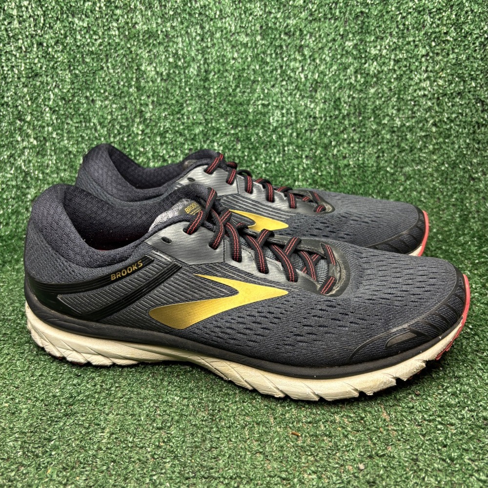 Brooks Adrenaline GTS 18 Stability Running DNA Cushioning Shoe Grey Mens Size 11